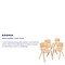 Flash Furniture Natural Plastic Stackable School Chair with 13.25" Seat Height, PK4 4-YU-YCX4-004-NAT-GG - alternate 5